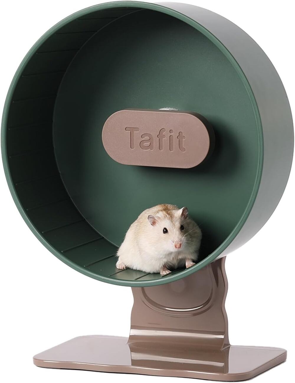 TAFIT Silent Hamster Exercise Wheel – 8.66‑inch Quiet Running Spinner Green